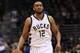 MILWAUKEE, WI - JANUARY 28: Jabari Parker #12 of the Milwaukee Bucks handles the ball during a game against the Boston Celtics at the BMO Harris Bradley Center on January 28, 2017 in Milwaukee, Wisconsin. NOTE TO USER: User expressly acknowledges and agrees that, by downloading and or using this photograph, User is consenting to the terms and conditions of the Getty Images License Agreement. (Photo by Stacy Revere/Getty Images)