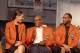 SPRINGFIELD, MA - SEPTEMBER 7: Inductees Rebecca Lobo, George McGinnis and Tracy McGrady smile during the Class of 2017 Press Event as part of the 2017 Basketball Hall of Fame Enshrinement Ceremony on September 7, 2017 at the Naismith Memorial Basketball Hall of Fame in Springfield, Massachusetts. NOTE TO USER: User expressly acknowledges and agrees that, by downloading and/or using this photograph, user is consenting to the terms and conditions of the Getty Images License Agreement. Mandatory Copyright Notice: Copyright 2017 NBAE (Photo by Nathaniel S. Butler/NBAE via Getty Images)