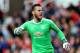 STOKE ON TRENT, ENGLAND - SEPTEMBER 09: David De Gea of Manchester United celebrates after his side score their second goal during the Premier League match between Stoke City and Manchester United at Bet365 Stadium on September 9, 2017 in Stoke on Trent, England. (Photo by Alex Morton/Getty Images)