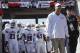 Florida Atlantic head coach Lane Kiffin leads his team on the field before an NCAA college football game against Wisconsin Saturday, Sept. 9, 2017, in Madison, Wis. (AP Photo/Morry Gash)
