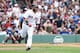 BOSTON, MA - JULY 20: Dustin Pedroia #15 of the Boston Red Sox rounds the bases after hitting a three run homer during the seventh inning against the Toronto Blue Jays at Fenway Park on July 20, 2017 in Boston, Massachusetts. (Photo by Maddie Meyer/Getty Images)