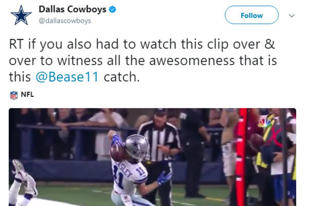 Cowboys WR Cole Beasley Makes One-Handed Catch Behind His Head | Bleacher Report | Latest News ...