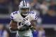 ARLINGTON, TX - SEPTEMBER 10: Ezekiel Elliott #21 of the Dallas Cowboys runs the ball against the New York Giants at AT&T Stadium on September 10, 2017 in Arlington, Texas. (Photo by Ronald Martinez/Getty Images)