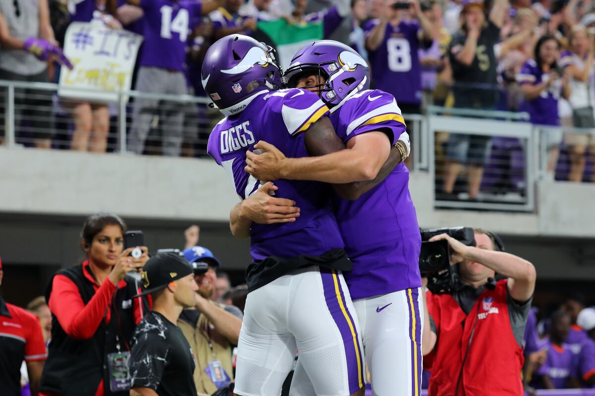 Sam Bradford, Vikings Beat Saints in Adrian Peterson's Return to Minnesota
Bradford City AFC - Coby Fleener - Football Outsiders - Minnesota Golden Gophers Football - Minnesota Vikings - National Football League - New Orleans Saints - NFL - Onside Kick - Sam Bradford