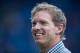 SINSHEIM, GERMANY - SEPTEMBER 09: Head coach Julian Nagelsmann of Hoffenheim looks on prior to the Bundesliga match between TSG 1899 Hoffenheim and FC Bayern Muenchen at Wirsol Rhein-Neckar-Arena on September 9, 2017 in Sinsheim, Germany. (Photo by Simon Hofmann/Getty Images)