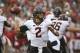 NORMAN, OK - DECEMBER 3: Quarterback Mason Rudolph #2 of the Oklahoma State Cowboys looks to throw against the Oklahoma Sooners December 3, 2016 at Gaylord Family-Oklahoma Memorial Stadium in Norman, Oklahoma. (Photo by Brett Deering/Getty Images)