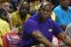 LAS VEGAS, NV - JULY 08: Los Angeles Lakers president of basketball operations Earvin 'Magic' Johnson watches the Lakers take on the Boston Celtics during the 2017 Summer League at the Thomas & Mack Center on July 8, 2017 in Las Vegas, Nevada. Boston won 86-81. NOTE TO USER: User expressly acknowledges and agrees that, by downloading and or using this photograph, User is consenting to the terms and conditions of the Getty Images License Agreement. (Photo by Ethan Miller/Getty Images)