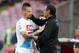 NAPLES, ITALY - MAY 06: Coach of SSC Napoli Maurizio Sarri and player Marek Hamsik during the Serie A match between SSC Napoli and Cagliari Calcio at Stadio San Paolo on May 6, 2017 in Naples, Italy. (Photo by Francesco Pecoraro/Getty Images)
