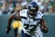 GREEN BAY, WI - SEPTEMBER 10: Michael Bennett #72 of the Seattle Seahawks plays defensive end in the third quarter against the Green Bay Packers at Lambeau Field on September 10, 2017 in Green Bay, Wisconsin. (Photo by Dylan Buell/Getty Images)