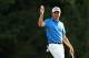 NORTON, MA - SEPTEMBER 04: Justin Thomas of the United States waves to the crowd after making a putt for par on the 18th green to win the Dell Technologies Championship at TPC Boston on September 4, 2017 in Norton, Massachusetts. (Photo by Tim Bradbury/Getty Images)