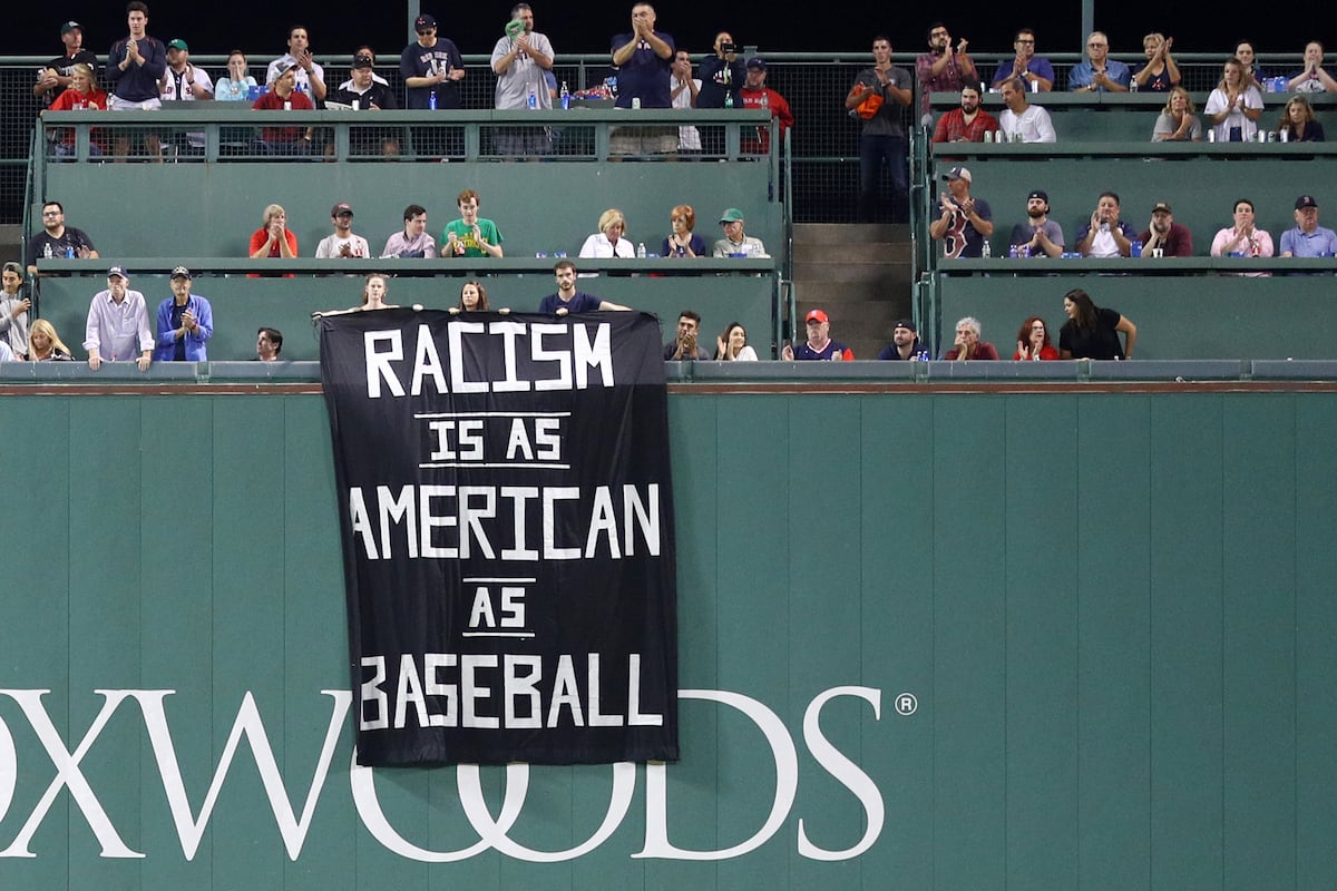 Fenway Park Security Confiscate 'Racism Is as American as Baseball' Fan Banner