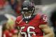Houston Texans inside linebacker Brian Cushing is introduced before an NFL football game Sunday, Dec. 18, 2016, in Houston. (AP Photo/David J. Phillip)