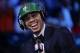 Duke's Jayson Tatum answers questions during an interview after being selected by the Boston Celtics as the third pick overall during the NBA basketball draft, Thursday, June 22, 2017, in New York. (AP Photo/Frank Franklin II)