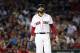 Boston Red Sox's David Price walks to the dug out after pitching during the fifth inning of a baseball game against the Los Angeles Angels, Saturday, June 24, 2017, in Boston. (AP Photo/Michael Dwyer)