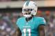 PHILADELPHIA, PA - AUGUST 24: DeVante Parker #11 of the Miami Dolphins plays against the Philadelphia Eagles in the preseason game at Lincoln Financial Field on August 24, 2017 in Philadelphia, Pennsylvania. The Eagles defeated the Dolphins 38-31. (Photo by Mitchell Leff/Getty Images)