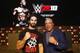 IMAGE DISTRIBUTED FOR 2K GAMES - WWE 2K18 Cover Superstar Seth Rollins and WWE Hall of Famer Kurt Angle seen at the WWE 2K18 SummerSlam Kickoff Event on Friday, Aug. 18, 2017, in New York. (Photo by Adam Hunger/Invision for 2K Games/AP Images)