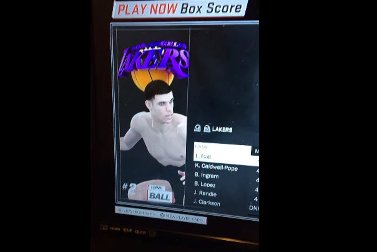 Lonzo Ball Appears Shirtless in NBA 2K18 Glitch | News, Scores