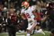 Sep 16, 2017; Louisville, KY, USA; Clemson Tigers quarterback Kelly Bryant (2) runs the ball past Louisville Cardinals defensive back Zykiesis Cannon (24) during the second quarter at Papa John's Cardinal Stadium. Mandatory Credit: Jamie Rhodes-USA TODAY Sports