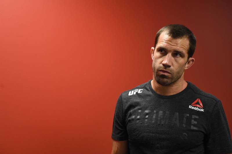 PITTSBURGH, PA - SEPTEMBER 16: Luke Rockhold warms up backstage during the UFC Fight Night event inside the PPG Paints Arena on September 16, 2017 in Pittsburgh, Pennsylvania. (Photo by Mike Roach/Zuffa LLC/Zuffa LLC via Getty Images)