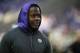 Minnesota Vikings quarterback Teddy Bridgewater walks on the field before an NFL football game against the New Orleans Saints, Monday, Sept. 11, 2017, in Minneapolis. (AP Photo/Bruce Kluckhohn)