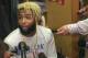 New York Giants wide receiver Odell Beckham Jr. speaks with reporters in the locker room at NFL football team's training facility, Thursday, Sept. 14, 2017, in East Rutherford, N.J. Beckham, who has not practiced since spraining his ankle in a preseason game on Aug. 21, took the next step in his recovery from a sprained left ankle by participating in the individual segment of practice. (AP Photo/Tom Canavan)