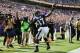BALTIMORE, MD - SEPTEMBER 17: Running back Javorius Allen #37 of the Baltimore Ravens celebrates his touchdown against the Cleveland Browns in the second quarter at M&T Bank Stadium on September 17, 2017 in Baltimore, Maryland. (Photo by Patrick Smith/Getty Images)