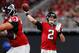 ATLANTA, GA - SEPTEMBER 17: Matt Ryan #2 of the Atlanta Falcons throws a pass during the second half against the Green Bay Packers at Mercedes-Benz Stadium on September 17, 2017 in Atlanta, Georgia. (Photo by Kevin C. Cox/Getty Images)