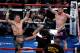 LAS VEGAS, NV - SEPTEMBER 16: (L-R) Gennady Golovkin and Canelo Alvarez both celebrate after the final round in their WBC, WBA and IBF middleweight championship bout at T-Mobile Arena on September 16, 2017 in Las Vegas, Nevada. (Photo by Ethan Miller/Getty Images)