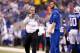 INDIANAPOLIS, IN - NOVEMBER 24: Head coach Chuck Pagano and Andrew Luck of the Indianapolis Colts watch from the sidelines during a timeout in the third quarter of the game against the Pittsburgh Steelers at Lucas Oil Stadium on November 24, 2016 in Indianapolis, Indiana. (Photo by Joe Robbins/Getty Images)