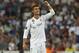 MADRID, SPAIN - SEPTEMBER 13: Cristiano Ronaldo of Real Madrid celebrates scoring his team's second goal during the UEFA Champions League group H match between Real Madrid and APOEL Nikosia at Estadio Santiago Bernabeu on September 13, 2017 in Madrid, Spain. (Photo by Manuel Queimadelos Alonso/Getty Images)