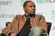 SAN FRANCISCO, CA - SEPTEMBER 19: NBA Player and Durant Company/Thirty Five Media Partner Kevin Durant speaks onstage during TechCrunch Disrupt SF 2017 at Pier 48 on September 19, 2017 in San Francisco, California. (Photo by Steve Jennings/Getty Images for TechCrunch)