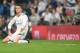 Real Madrid's forward from Portugal Cristiano Ronaldo kneels on the field during the Spanish league football match Real Madrid CF against Real Betis at the Santiago Bernabeu stadium in Madrid on September 20, 2017. / AFP PHOTO / GABRIEL BOUYS (Photo credit should read GABRIEL BOUYS/AFP/Getty Images)