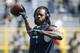 GREEN BAY, WI - SEPTEMBER 10: Richard Sherman #25 of the Seattle Seahawks warms up before a game against the Green Bay Packers at Lambeau Field on September 10, 2017 in Green Bay, Wisconsin. The Packers won 17-9. (Photo by Joe Robbins/Getty Images)