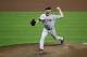 Boston Red Sox starting pitcher Chris Sale throws to the Baltimore Orioles in the fourth inning of a baseball game in Baltimore, Wednesday, Sept. 20, 2017. (AP Photo/Patrick Semansky)