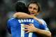 LONDON, ENGLAND - APRIL 15: Frank Lampard of Chelsea celebrates with Didier Drogba as he scores their fourth goal from a free kick during the FA Cup with Budweiser Semi Final match between Tottenham Hotspur and Chelsea at Wembley Stadium on April 15, 2012 in London, England. (Photo by Mike Hewitt/Getty Images)