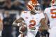 LOUISVILLE, KY - SEPTEMBER 16: Kelly Bryant #2 of the Clemson Tigers throws a pass during a game against the Louisville Cardinals at Papa John's Cardinal Stadium on September 16, 2017 in Louisville, Kentucky. Clemson won 47-21. (Photo by Joe Robbins/Getty Images)