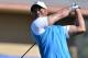 Jan 26, 2017; La Jolla, CA, USA; Tiger Woods plays his shot from the first tee during the first round of the Farmers Insurance Open golf tournament at Torrey Pines Municipal Golf Course. Mandatory Credit: Orlando Ramirez-USA TODAY Sports