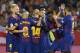 GIRONA, SPAIN - SEPTEMBER 23: Jordi Alba of Barcelona celebrates scoring his team's first goal with his teammates during the La Liga match between Girona and Barcelona at Municipal de Montilivi Stadium on September 23, 2017 in Girona, Spain. (Photo by Manuel Queimadelos Alonso/Getty Images)