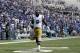 UCLA defensive back Adarius Pickett leaves the field after UCLA lost to Memphis 48-45 in an NCAA college football game Saturday, Sept. 16, 2017, in Memphis, Tenn. (AP Photo/Mark Humphrey)