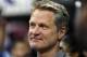 LAS VEGAS, NV - JULY 12: Head coach Steve Kerr of the Golden State Warriors looks on during a 2017 Summer League game between the Warriors and the Minnesota Timberwolves at the Thomas & Mack Center on July 12, 2017 in Las Vegas, Nevada. Golden State won 77-69. NOTE TO USER: User expressly acknowledges and agrees that, by downloading and or using this photograph, User is consenting to the terms and conditions of the Getty Images License Agreement. (Photo by Ethan Miller/Getty Images)