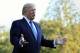 President Donald Trump speaks to reporters upon his return to the White House in Washington, Sunday, Sept. 24, 2017. Citizens of eight countries will face new restrictions on entry to the U.S. under a proclamation signed by Trump on Sunday. (AP Photo/Manuel Balce Ceneta)