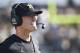 WEST LAFAYETTE, IN - SEPTEMBER 23: Head coach Jim Harbaugh of the Michigan Wolverines looks on against the Purdue Boilermakers in the second quarter of a game at Ross-Ade Stadium on September 23, 2017 in West Lafayette, Indiana. Michigan won 28-10. (Photo by Joe Robbins/Getty Images)