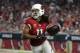 GLENDALE, AZ - SEPTEMBER 25: Wide receiver Larry Fitzgerald #11 of the Arizona Cardinals runs up field during the first half of the NFL game against the Dallas Cowboys at the University of Phoenix Stadium on September 25, 2017 in Glendale, Arizona. (Photo by Jennifer Stewart/Getty Images)