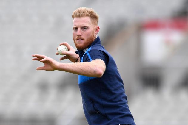 MANCHESTER, ENGLAND - SEPTEMBER 18:  England player Ben Stokes in action during England nets ahead of the 1st ODI against West Indies at Old Trafford on September 18, 2017 in Manchester, England.  (Photo by Stu Forster/Getty Images)