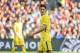 Paris Saint-Germain's Uruguayan forward Edinson Cavani reacts during the French Ligue 1 football match between Paris Saint-Germain (PSG) and Montpellier on September 23, 2017 at the Stade de la Mosson stadium in Montpellier, southern France. / AFP PHOTO / Sylvain THOMAS (Photo credit should read SYLVAIN THOMAS/AFP/Getty Images)