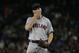 Cleveland Indians starting pitcher Trevor Bauer reacts on the mound during during a baseball game against the Seattle Mariners, Friday, Sept. 22, 2017, in Seattle. (AP Photo/Ted S. Warren)