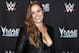 IMAGE DISTRIBUTED FOR WWE - Ronda Rousey celebrates the Mae Young Classic at the Thomas & Mack Center on Tuesday, Sept. 12, 2017, in Las Vegas. (Bizuayehu Tesfaye/AP Images for WWE)