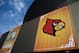 NEW ORLEANS, LA - MARCH 30: A general view of the Louisville Cardinals logo on the exterior of the Mercedes-Benz Superdome during practice prior to the 2012 Final Four of the NCAA Division I Men's Basketball Tournament on March 30, 2012 in New Orleans, Louisiana. (Photo by Chris Graythen/Getty Images)