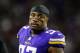 MINNEAPOLIS, MN - AUGUST 27: Everson Griffen #97 of the Minnesota Vikings looks on in the preseason game against the San Francisco 49ers on August 27, 2017 at U.S. Bank Stadium in Minneapolis, Minnesota. The Vikings defeated the 49ers 32-31. (Photo by Hannah Foslien/Getty Images)