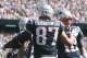 FOXBORO, MA - SEPTEMBER 24: Tom Brady #12 reacts with Rob Gronkowski #87 of the New England Patriots after a touchdown during the second quarter of a game against the Houston Texans at Gillette Stadium on September 24, 2017 in Foxboro, Massachusetts. (Photo by Maddie Meyer/Getty Images)
